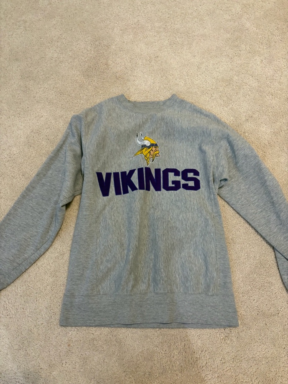 Vikings Gray Crewneck Sweater